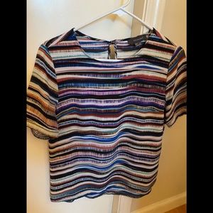 Primark striped satin feel shirt